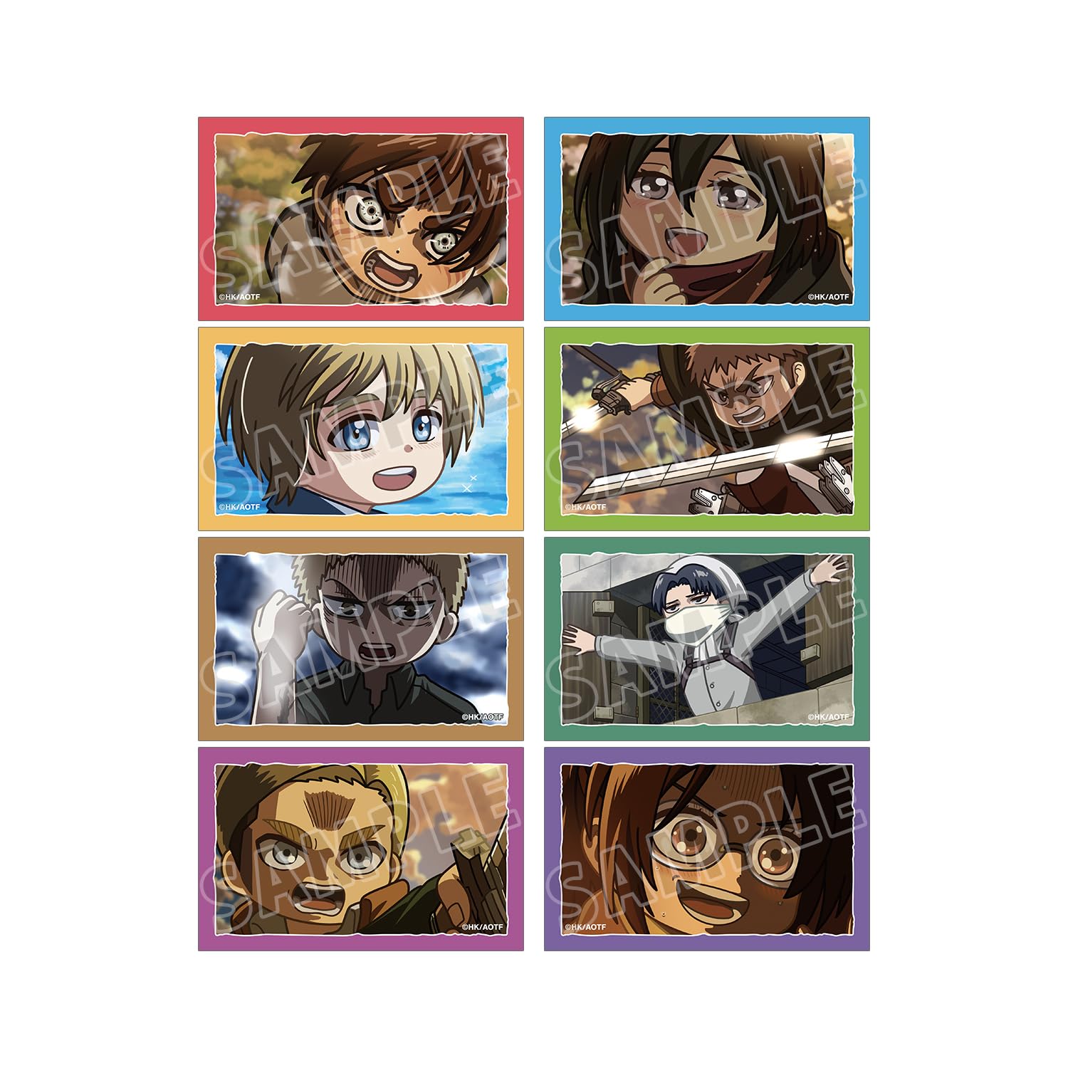TV Anime on Trading Yurukoma Illustration Cards Box of 8  Attack Titan