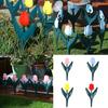 Decorative Tulips Flower Design Fence PVC Garden Fence for Interlocking of Yard and Pathway Borders Gardening Supply