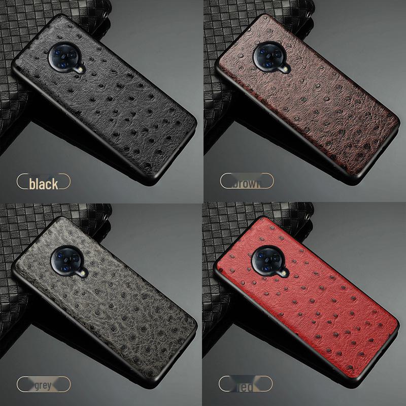 

Чехол из воловьей кожи с рисунком под страуса для Vivo Nex3 — высококачественная защита Vivo Nex3 серый