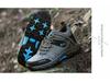 Men's Waterproof Leather Hiking Boots - Insulated, Mid-Top, Cold-Proof for Autumn and Winter