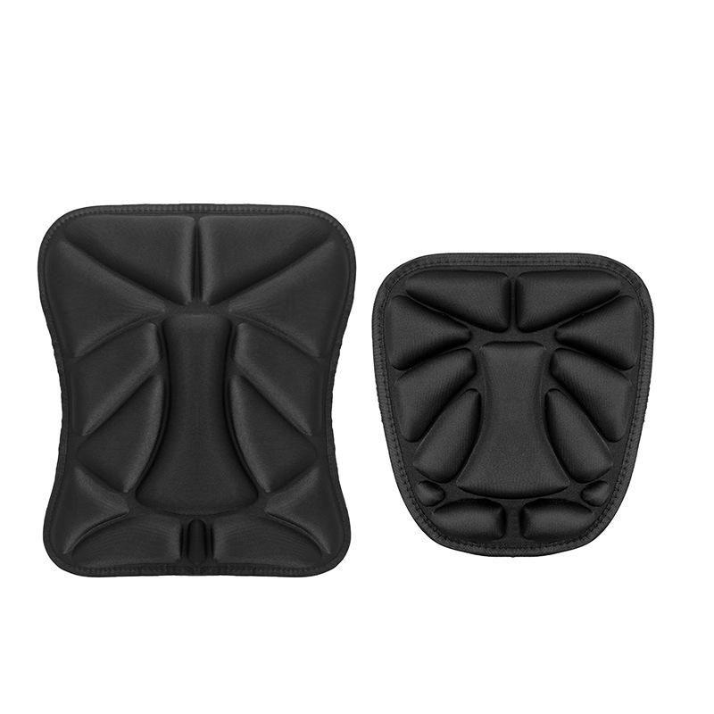 2Pcs/Set Universal Motorcycle Fit For Seat Pad Anti Slip Shock Absorbing 3D Comfort Cushion Fit For Seat Breathable Fit For Seat