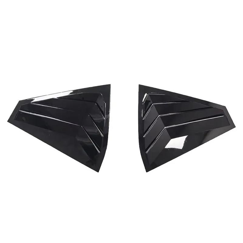 Gloss Black Car Side Window Louver Fit For Skoda Fabia 2015 2016 2017 2018 2019  2020  Car Rear Window Shutter Cover Spoiler