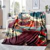 Inuyasha Theme Printed Blanket - Perfect for Couch, Bed, Travel & Outdoor Use | Machine Washable, Cozy & Durable.