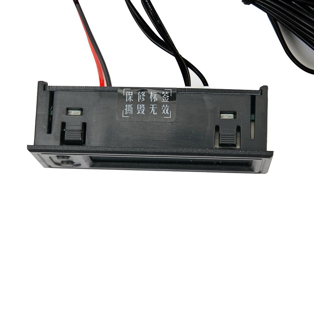 Ceas Auto Voltmetru LED Display digital PP DC 5-27V Interior 1 buc Roșu 12V