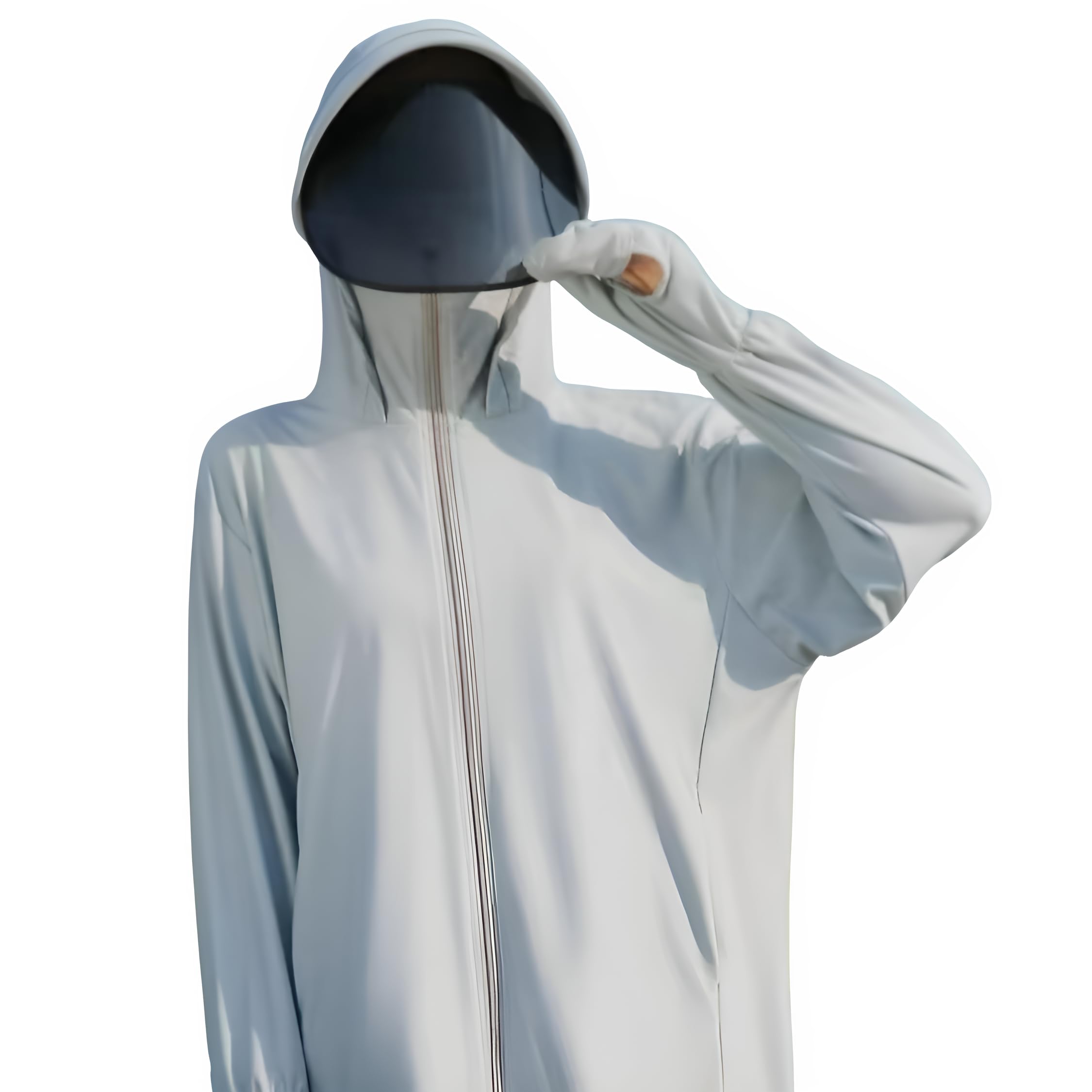 

Солнцезащитный козырек Защита от УФ-лучей Длинная шляпа Прохладная к поту Быстросохнущая Солнце УФ-излучение Поездки на работу или Отдых на открытом воздухе [Honiter] Женский рашгард, Худи, Худи, Рукав,