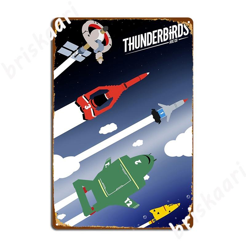 Громовые Птицы Вперед Металлическая Вывеска Клуб Бар Гараж Декор Паб Забавная Жестяная Вывеска Постер 20x30cm