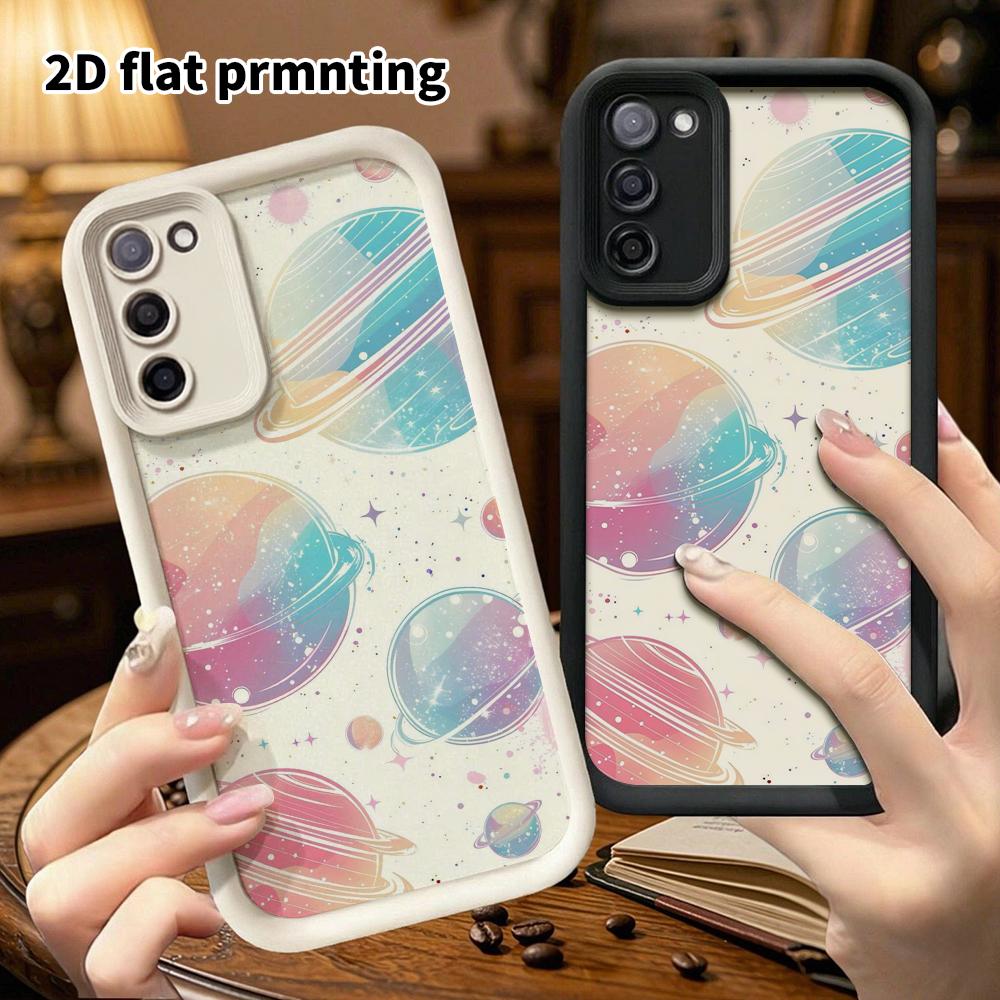 Phone Case: 2D Flat Samsung Galaxy A34 A35 M05 M06 S20 S22 S21 FE Plus 5G Layered Protective Case, Pink Blue  Purple Gradient, Christmas and Halloween
