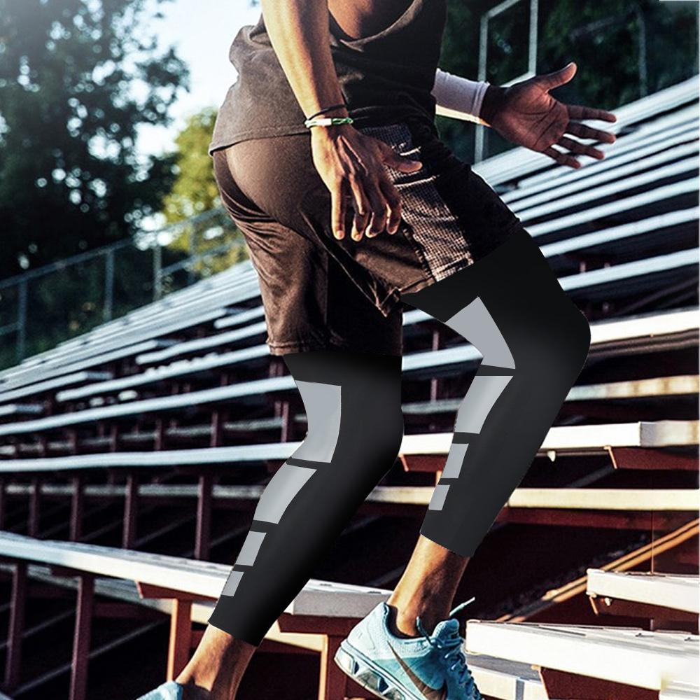 1 Pair Compression Long Socks for Men Women Anti Slip Knee Support Fitness Thigh Stockings Leg Sleeves