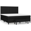 3136455 vidaXL Divan Bed with Mattress Black 180x200 Cm Fabric