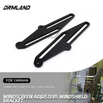 For Yamaha Tenere 700 XT700Z XTZ 700 T7 Motorcycle Windscreen Adjusters CNC Windshield Bracket WindshieldS Support Holder
