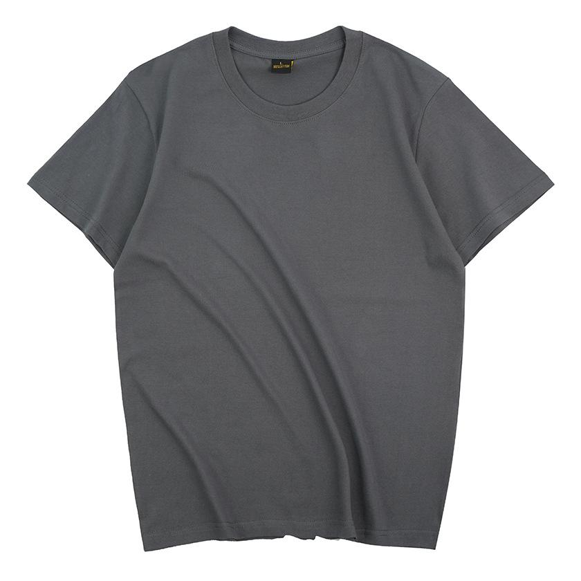 Męski i damski t-shirt z krótkim rękawem bawełniany z okrągłym dekoltem wygodny i oddychający ile dużych rozmiarów