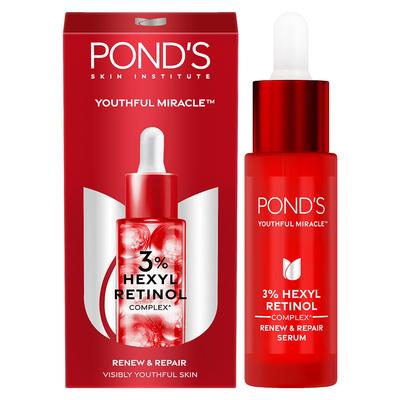 Pond’s Youthful Miracle Retinol Serum 28ml – Anti-Aging Face Serum For Glowing Skin & Fine Lines