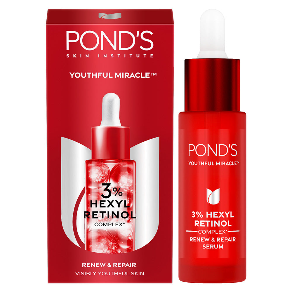 Pond’s Youthful Miracle Retinol Serum 28ml – Anti-Aging Face Serum For Glowing Skin & Fine Lines