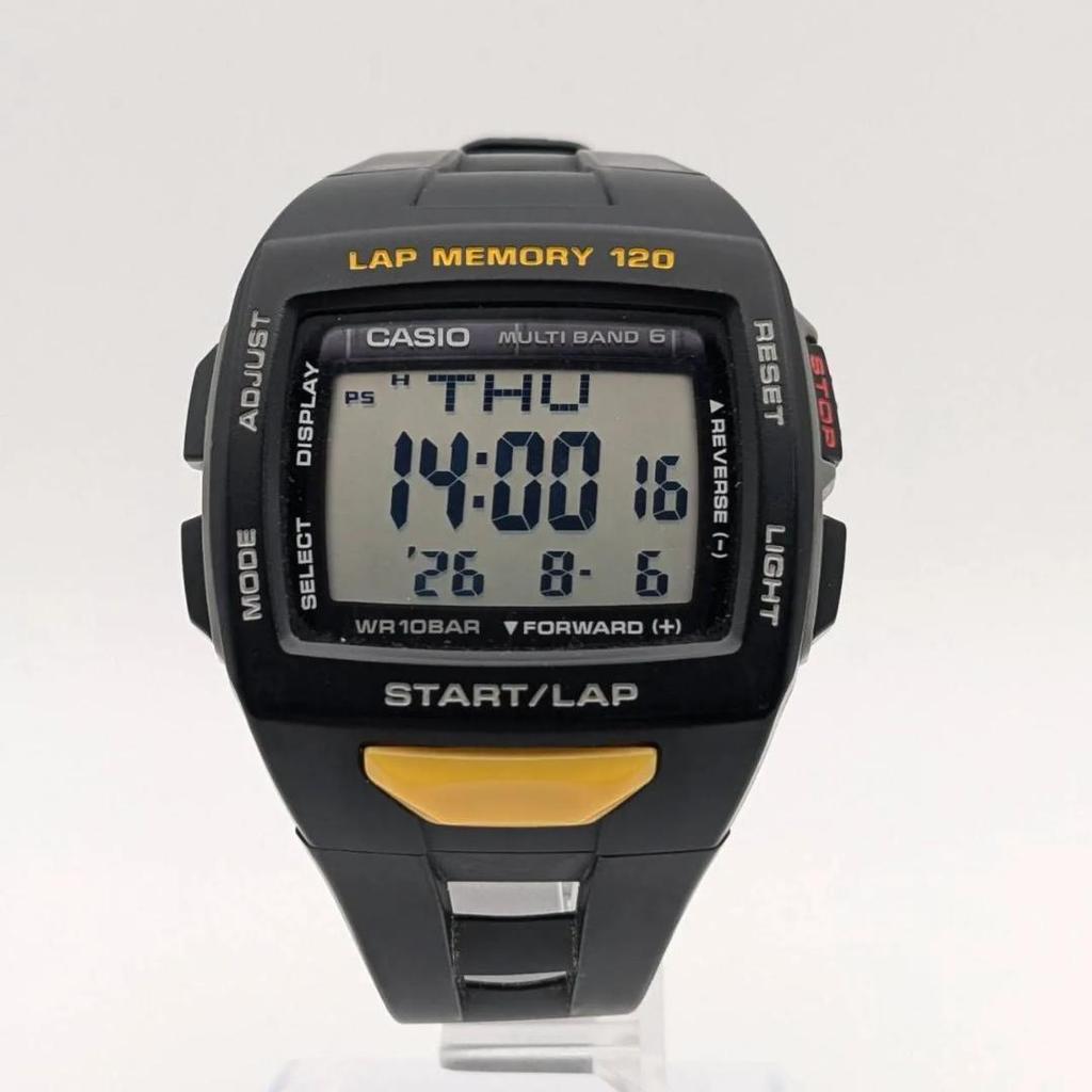 Used Good condition [In working condition] CASIO PHYS STW-1000 Men's wristwatch Radio clock