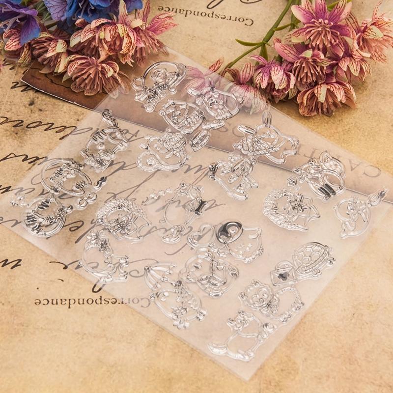 Animal and Sea Creature Clear Stamp Background Silicone Stamp for Card Making Scrapbooking Journal Planner Decoration
