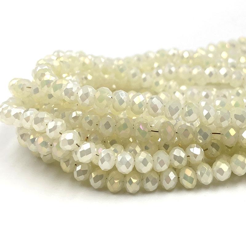 2/3/4/6/8mm Faceted Crystal Beads Bulk Pack - Glass Beads for DIY Bracelets Hairpin Loose Spacer Beads for Jewelry Making