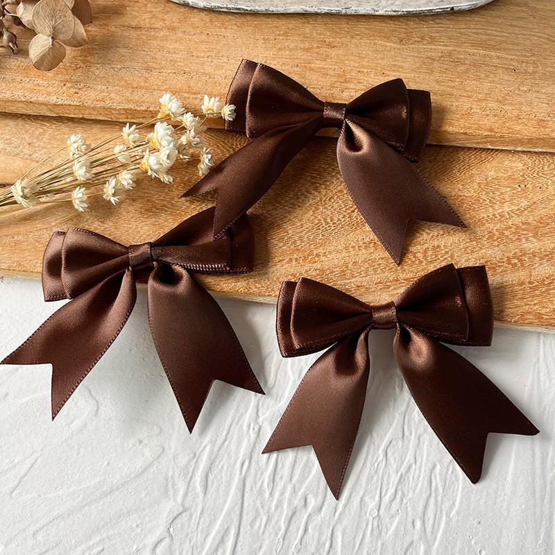 2.5cm Wide Handmade Ribbon Bow Knot for DIY Clothing & Hair Accessories, Card Holders, and Decorations
