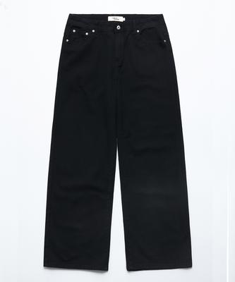 Singkeolupeu Billy Cotton Semi-Wide Pants - Black