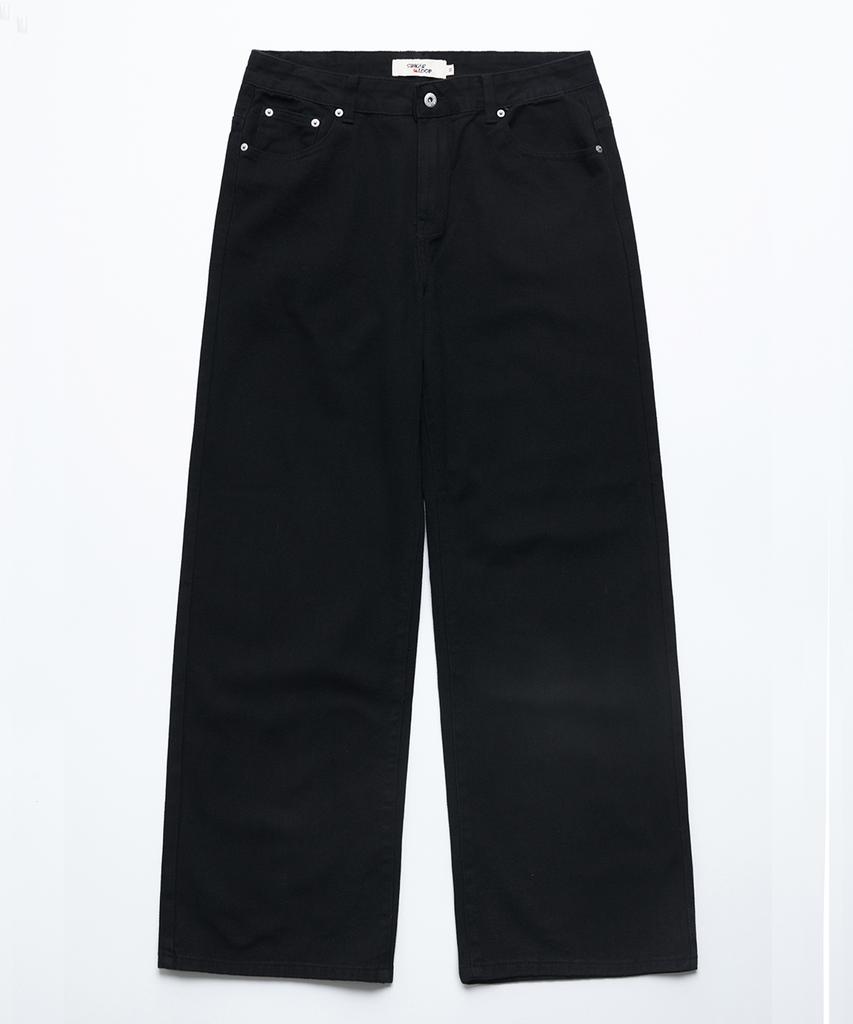 Singkeolupeu Billy Cotton Semi-Wide Pants - Black
