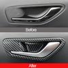 For Hyundai Tucson NX4  2022 2023 Hybrid N Line ABS Carbon Fiber Car Inner Door Handle Frame Cover Trim Interior Accessories
