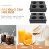2Pcs Foam Cup Holder Tray Drink Carrier Beverage Cup Carrier Tray Multiple Holes Coffee Milk Tea Takeout Holder