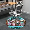 1pc Nurse Print Carpet for Office Non Slip, Round Carpet, Soft & Comfortable, Carpet for Office, Lightweight Round Floor Mat
