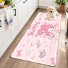 Flannel Kitchen Mat My Melody Soft Area Rug Non Slip Floor Carpet Home Decoration