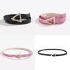 Y2k Ladies Triangular Buckle Laser Laser Dot Belt With Magnetic Closure For Trendy Looks