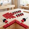 6PCS High Strength Aluminum Alloy Woodworking Clamps 90 Degree Right Angle Fixing Clamps for DIY Wood Splicing Home Projects