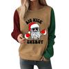 Women Christmas Printed Sweatshirts Fashion Long Sleeved T-shirt Round Neck Hoody Women's Hoodies Female Tops