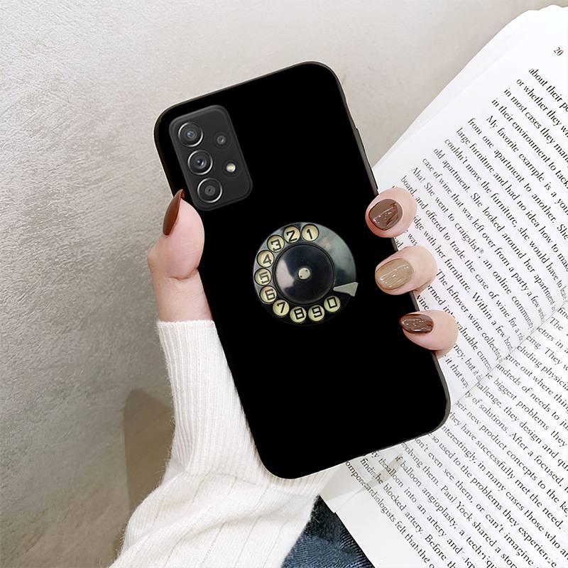 Retro Style Rotary Dial Phone Case For Samsung Galaxy A02 A12 A21 A22 A32 A41 A42 A51 A71 A72 Shell