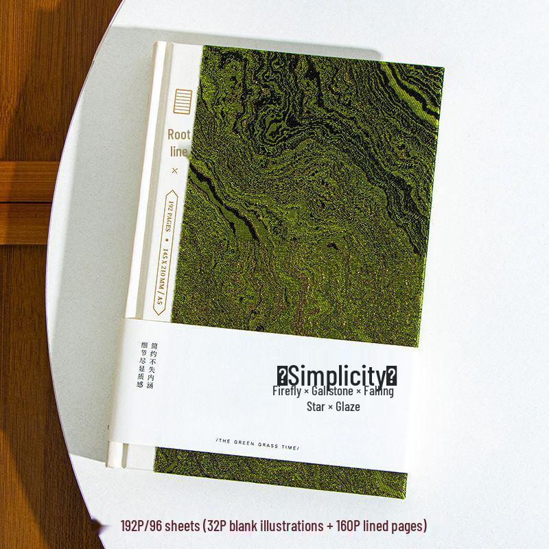 Qinghe Jian V Premium Fabric Hardcover Retro A5 DIY Journal