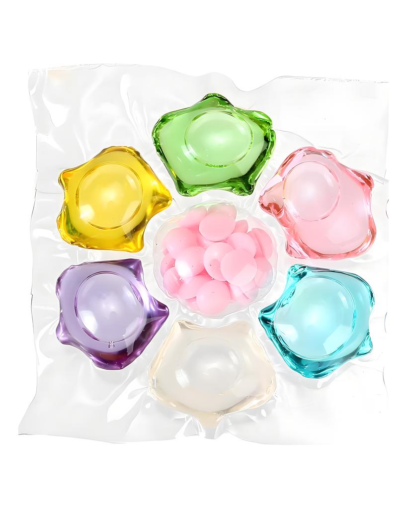 Billes de lessive, Billes parfumées, Vêtements en boîte, Boules de lessive nettoyantes et détachantes, Billes de lessive concentrées