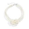 Wind Retro Splicing Small Fragrant Wind Knotted Multi-layer Imitation Pearl Necklace Female French Beaded Collarbone Chain Choker