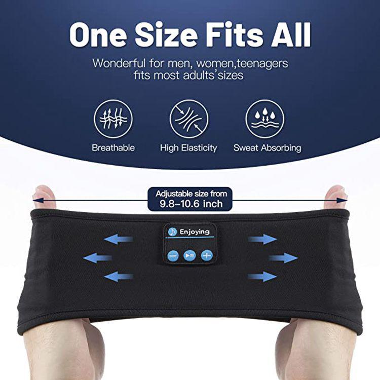Wireless Bluetooth 5.0 Sports Headband: Music & Call Sleep Mask