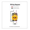 HUIJUN LA38 Red Momentary Push Button Switch 1NO 1NC