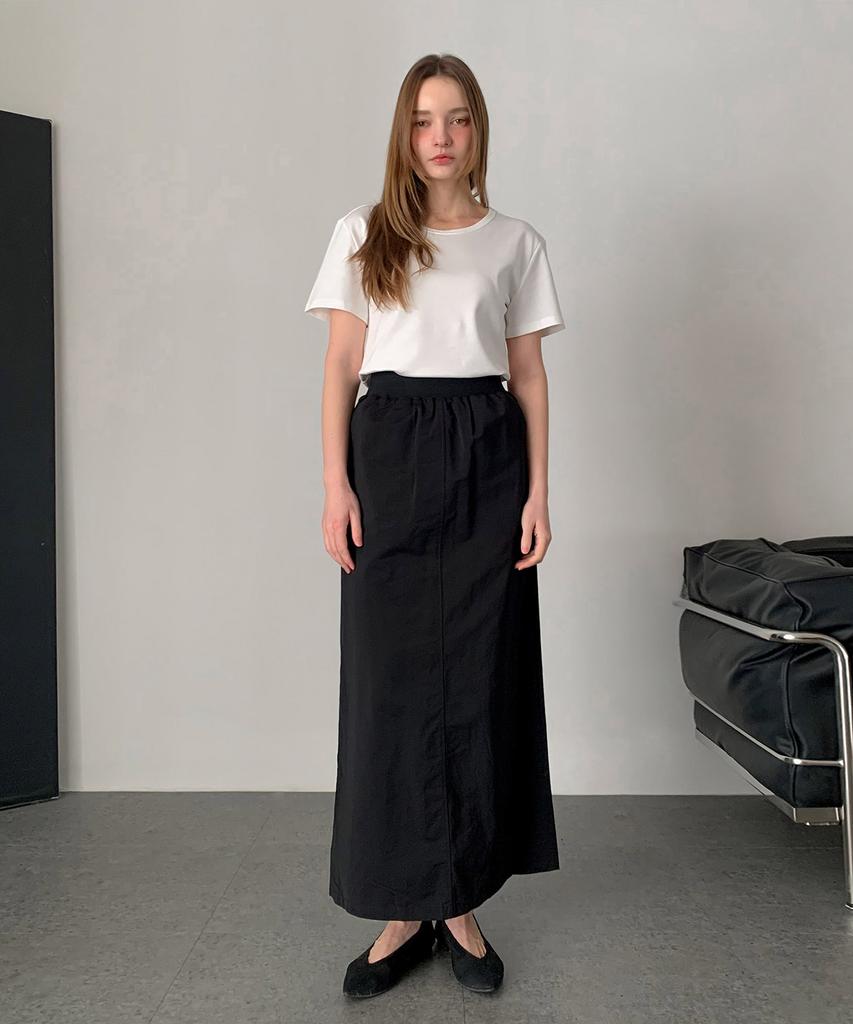 Baseukala Dana Slit Long Skirt (3Colors)