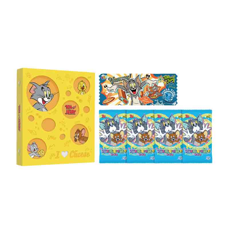 Originální karty Tom a Jerry HuanXiYuanJia Baibian Balíček Sběratelské karty z animovaných seriálů Periferní hračky Dárky