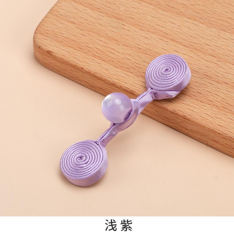 5 Pcs Cheongsam Tray Buckle a Word Buckle Hanfu Tang Suit Button Accessories Chinese Handmade Button Clothing Bead Decorative