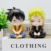 One Piece Pvc Action Figures With Sitting Pose For Collection And Display