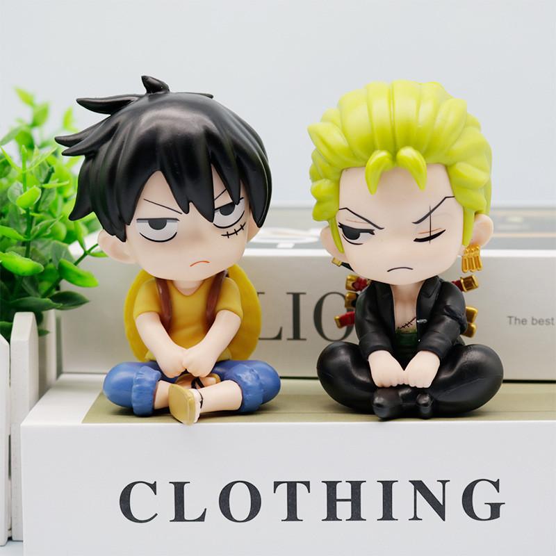 One Piece Pvc Action Figures With Sitting Pose For Collection And Display