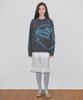 SINOON Rose Flower Pullover Knit (Charcoal)