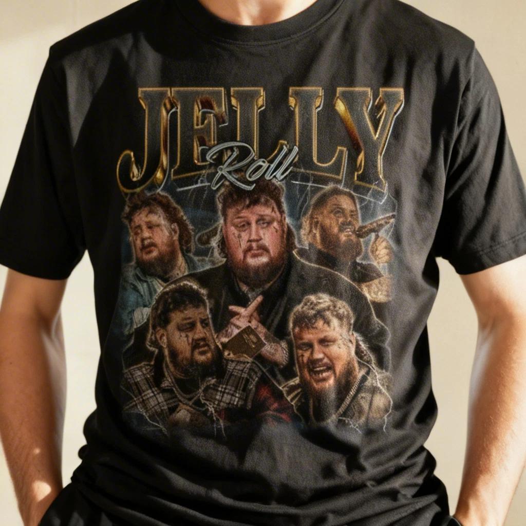 Hot Jelly Roll Concert New Popular Men S-5XL Tee NWT