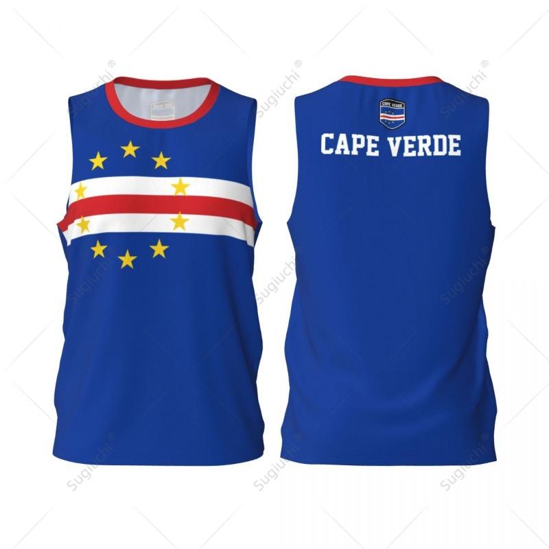 Cape Verde Flag Men Basketball Sports Fitness Multifunction Sleeveless tshirt Exclusive S