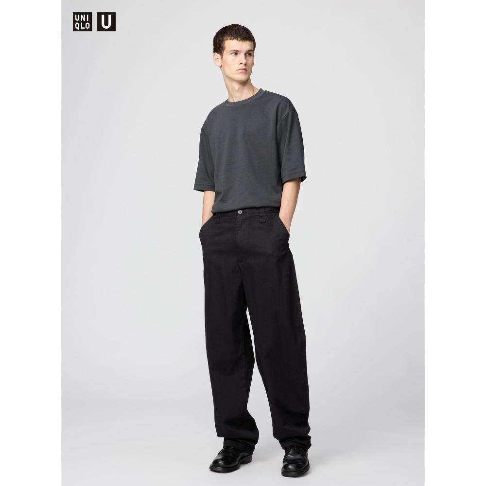 Uniqlo Wide Fit Chino Pants  Leg Length 85.5 Cm  Long Length 