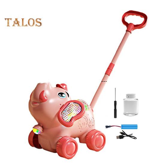 

Машина для мыльных пузырей для собак, портативная игрушка-генератор пузырей с подсветкой, большой выход, перезаряжаемая, в форме льва, слона, для игр в помещении и на улице D