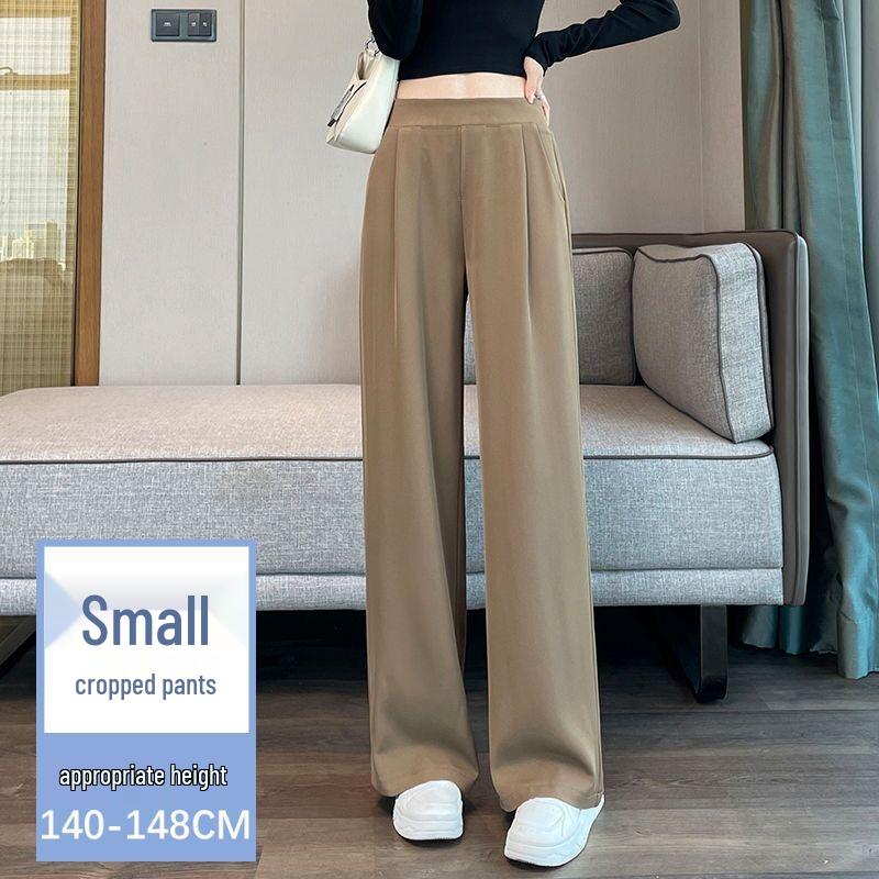 

Petite Women s 2024 High-Waisted Drapey Pants: Thin to Wide Leg, Straight-Leg, Spring/Summer Collection. M for 95-110 lbs