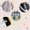 406 Pieces 5mm Eyelet Buckle Punching Pliers Colorful Leather Fabric Bag Wallet Eyelet Punching Tool Set