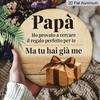 2D Flat, 1pc Round Aluminum Hanging Sign - Italian Dad Gratitude Quote Metal Wall Art, Vintage Gift Box Design, Perfect for Father's Day, Birthday