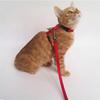 Haustier Traktion Harness Gürtel Katze Harness Leine Nylon Tiere Katze Kätzchen Halfter Kragen